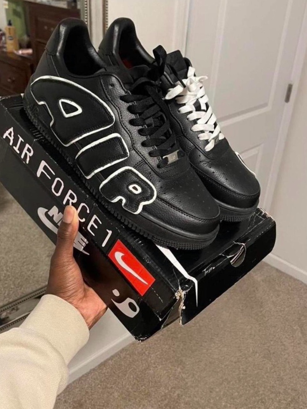 CPFM Nike Air Force 1 Low 'AIR' Black with White Accent